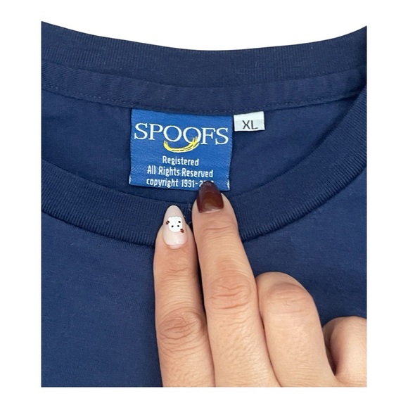 Men’s Navy Filipino Chicharron Tee size: XL ( fits like a large ) * LIKE NEW * - Picture 2 of 7